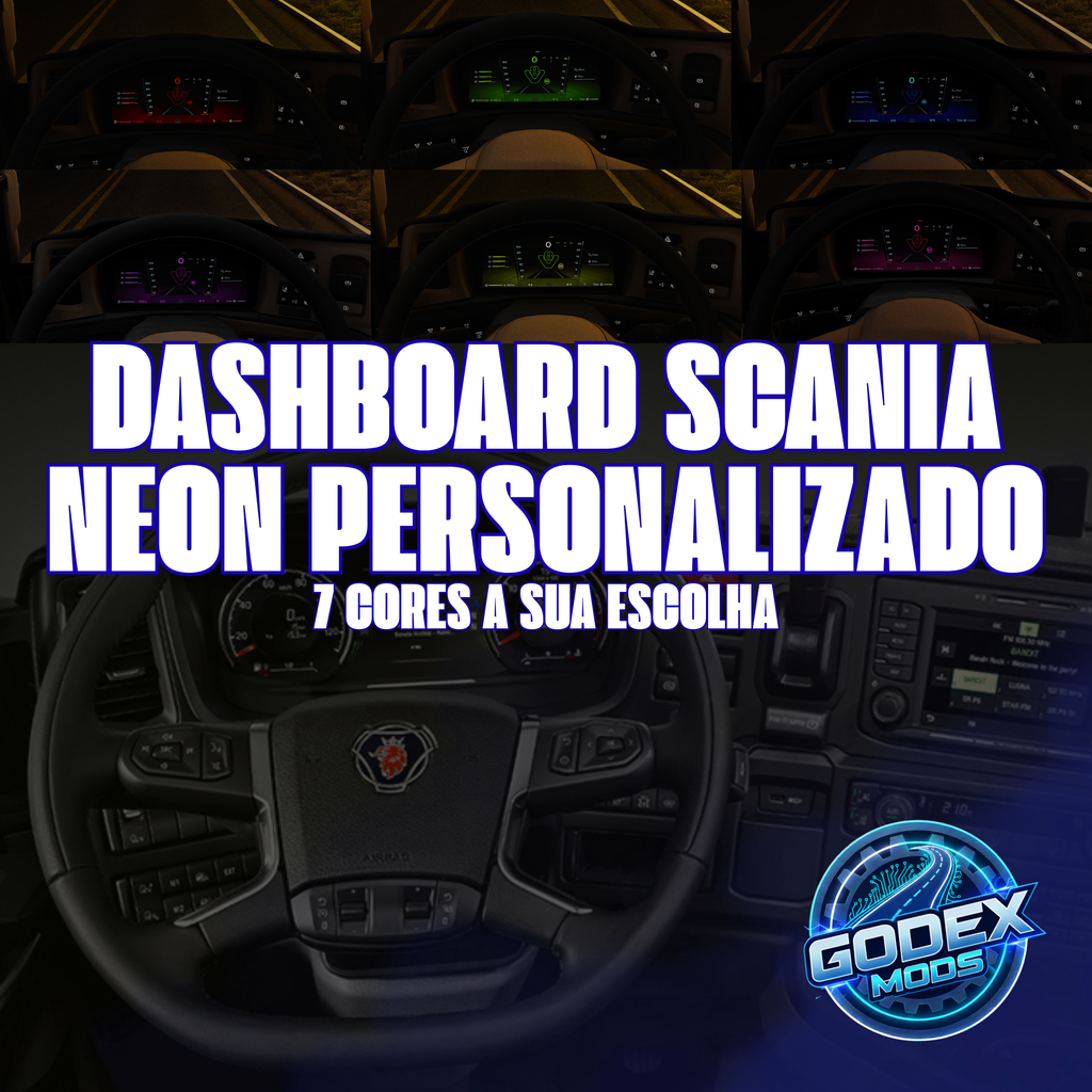 Pack Dashboard Scania Neon - ETS2 / ATS