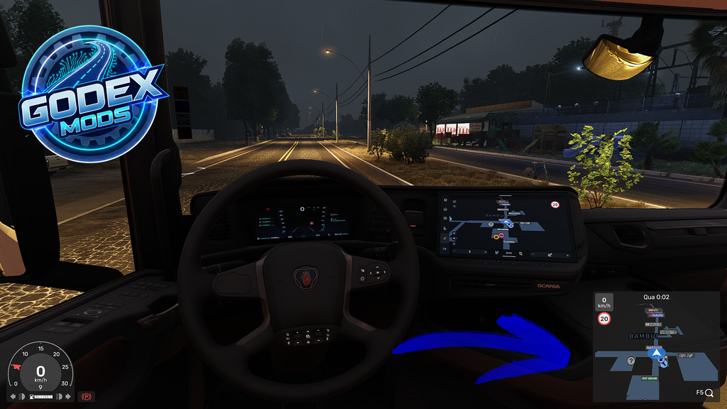 GPS Realista Google Maps Dark ETS2 / ATS