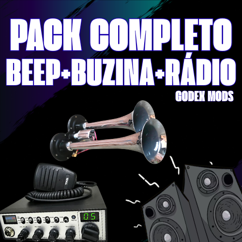 Pack Completo Beep + Buzina + Rádio + Pack de Músicas ETS2