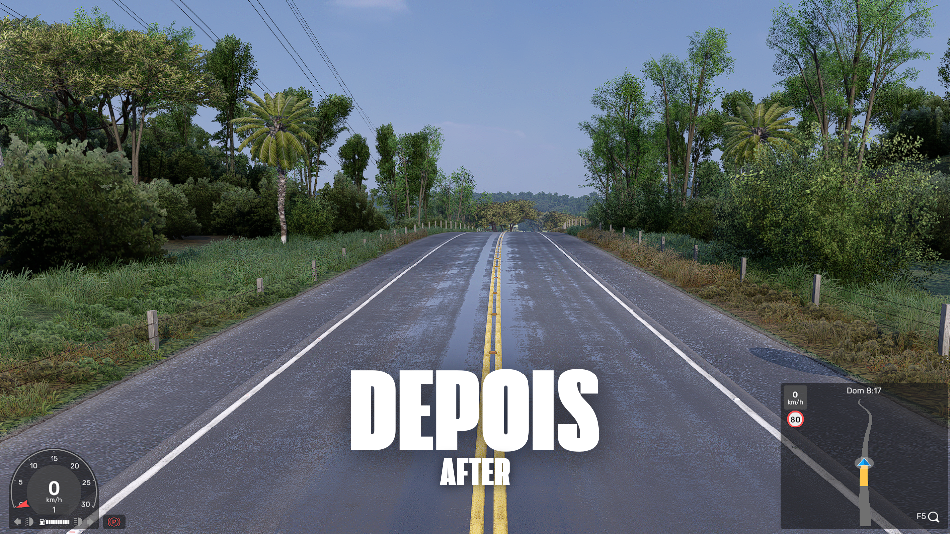 Addon Árvores Realistas ETS2 / ATS