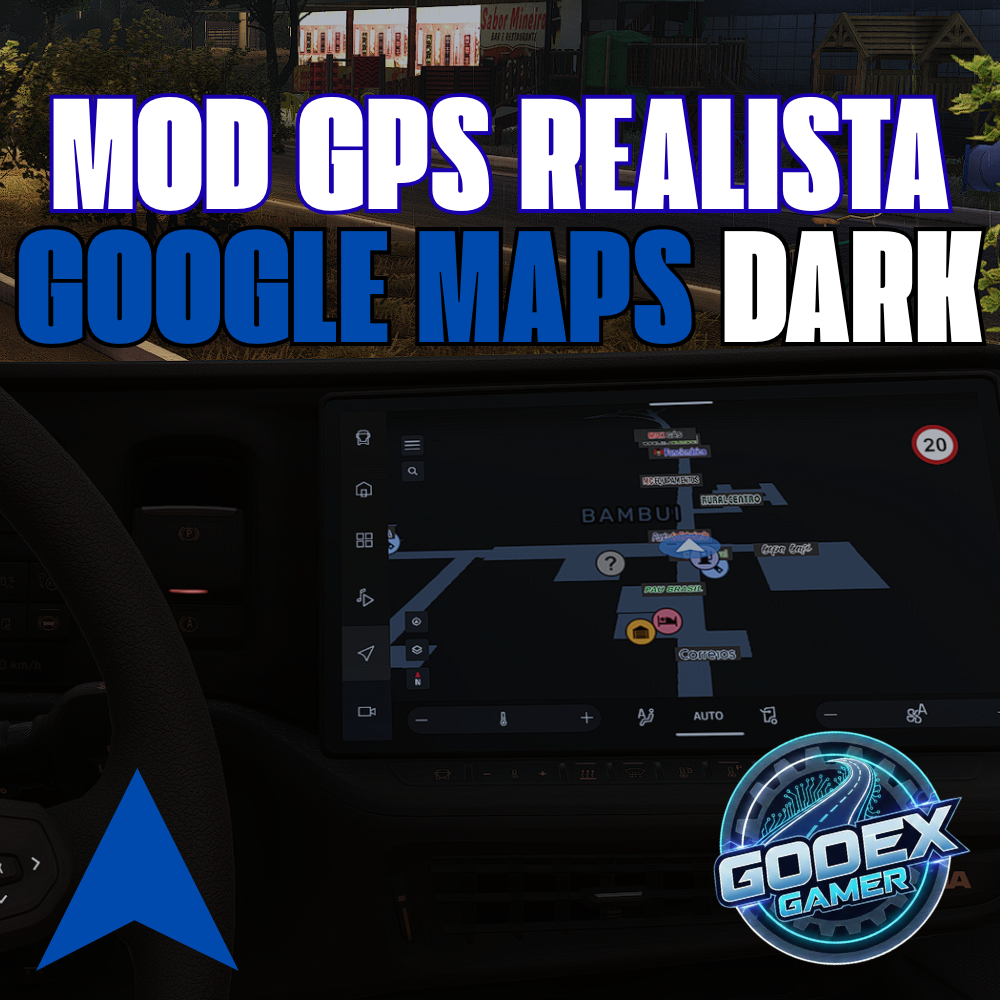 GPS Realista Google Maps Dark ETS2 / ATS
