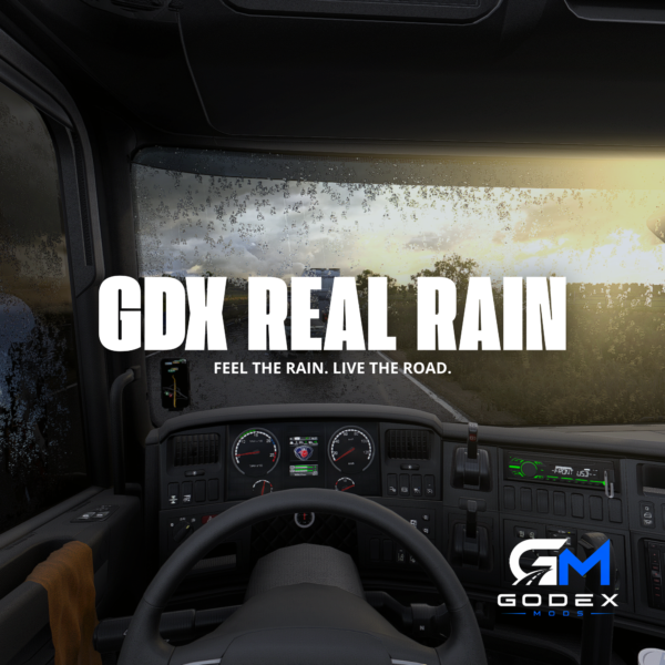 GDXREALRAIN GDX Real Rain - Mod de Chuva Realista para ETS2 e ATS