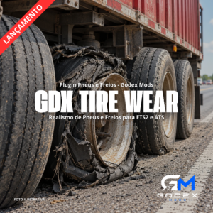 GDX Tire Wear ETS2 e ATS - Plugin Pneus e Freios [Key 90 dias]